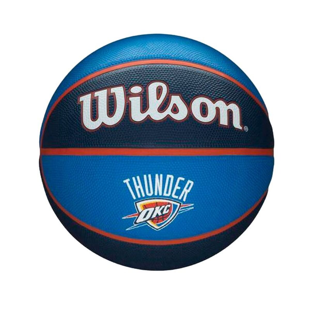 Basketball Ball Wilson  Nba Team Tribute Okc Blue Natural rubber (Size 7)