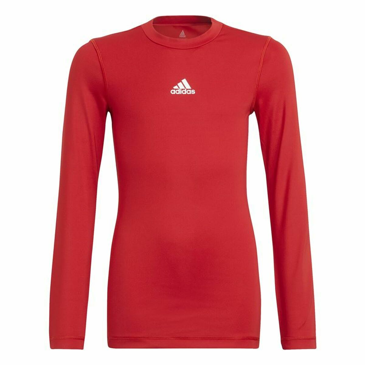 Children's Short Sleeved Football Shirt Adidas Techfit Top Red 7-8 Years