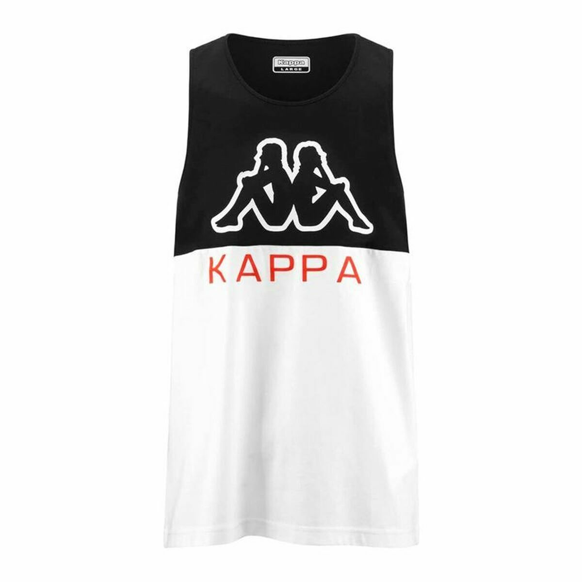 Men's Sleeveless T-shirt Kappa Eric CKD White Black S