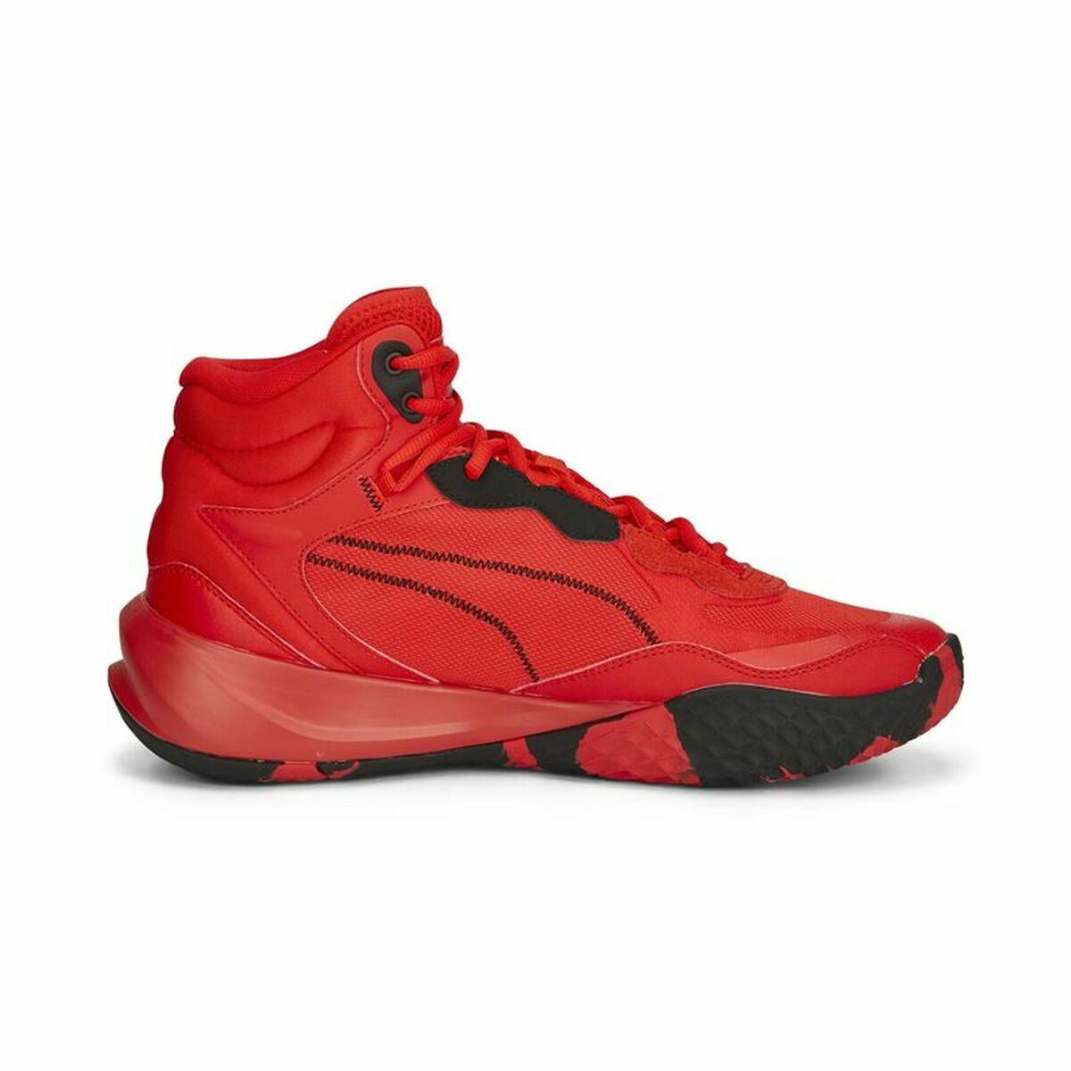 Basketball Shoes for Adults Puma Playmaker Pro Mid Red 37