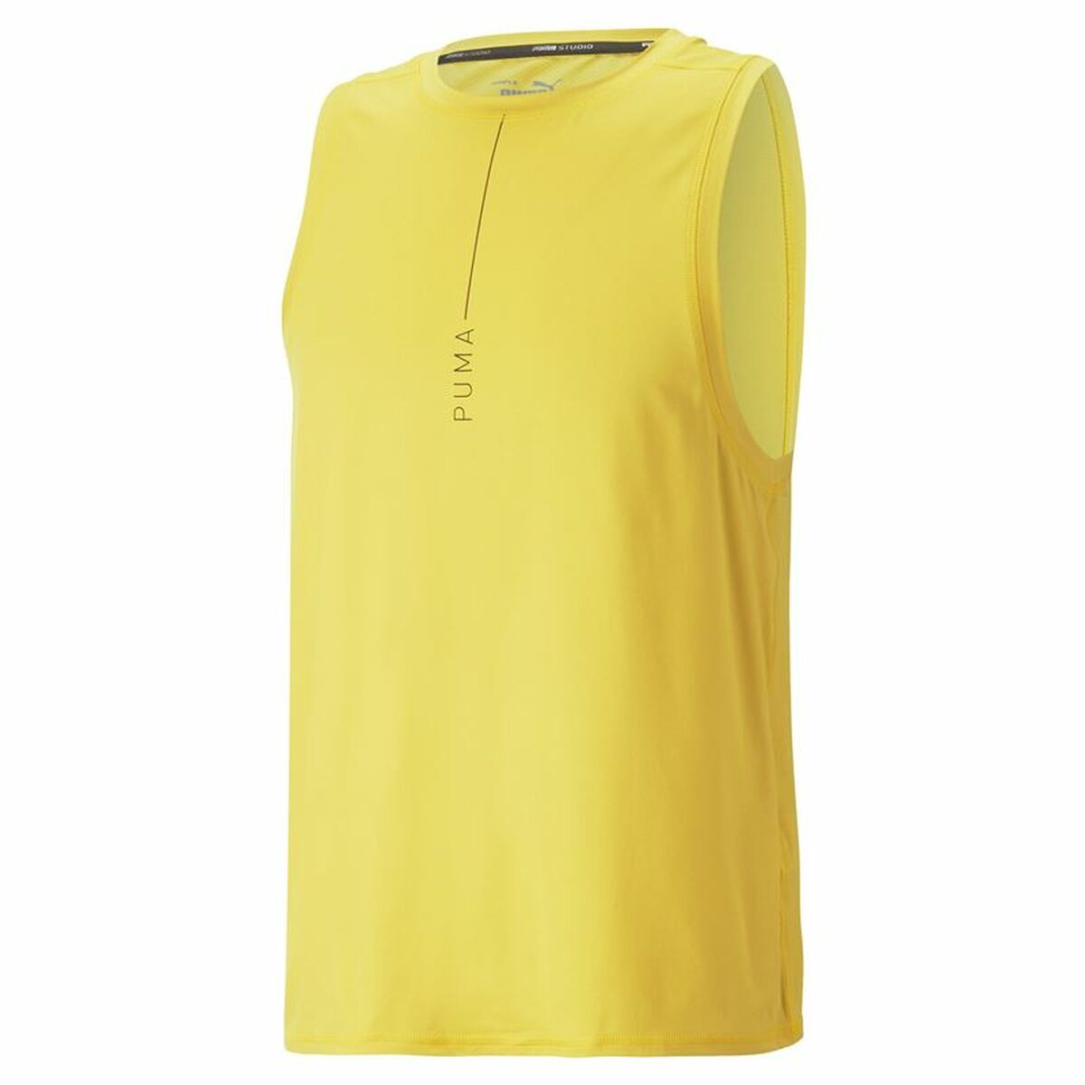 Men's Sleeveless T-shirt Puma Studio Yogini Lite Yellow M