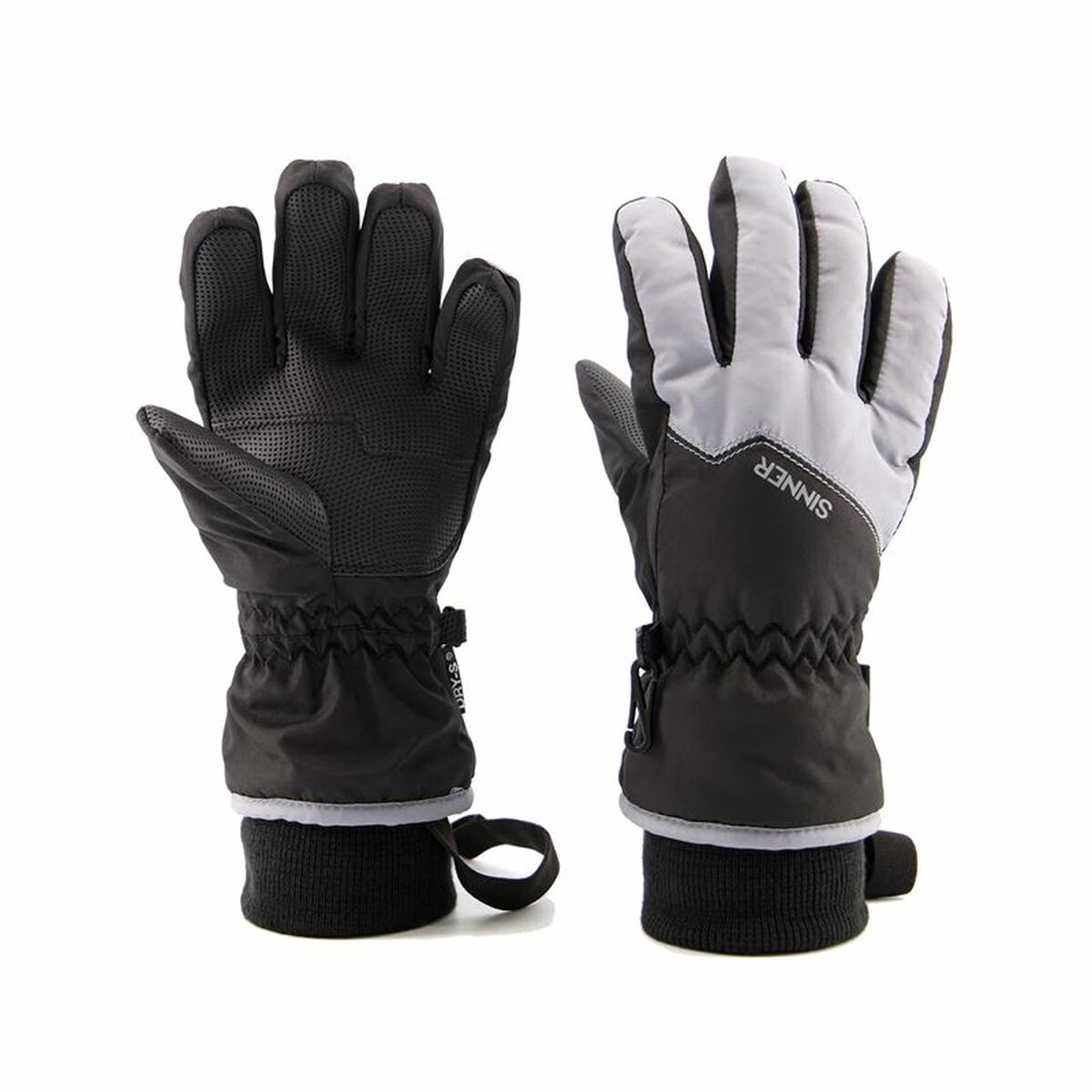 Ski gloves Sinner Phoenix Black 11-12 Years